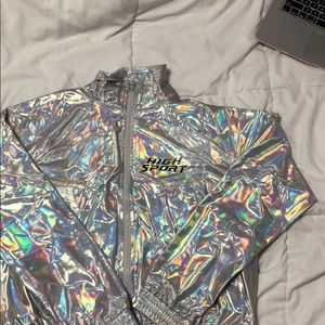 Metallic Cropped Jacket